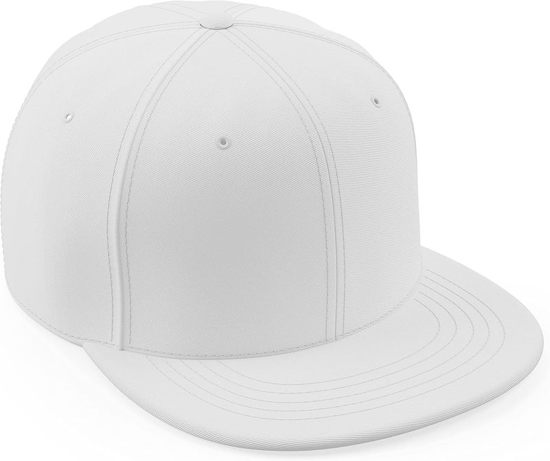 Daxton Store Classic Blank Snapback Flat Bill Visor Hat Cap One Size Adjustable Back - Image 1